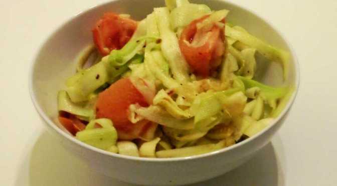 Vegan zuchinni pasta from the “Forgive me diet” experiment